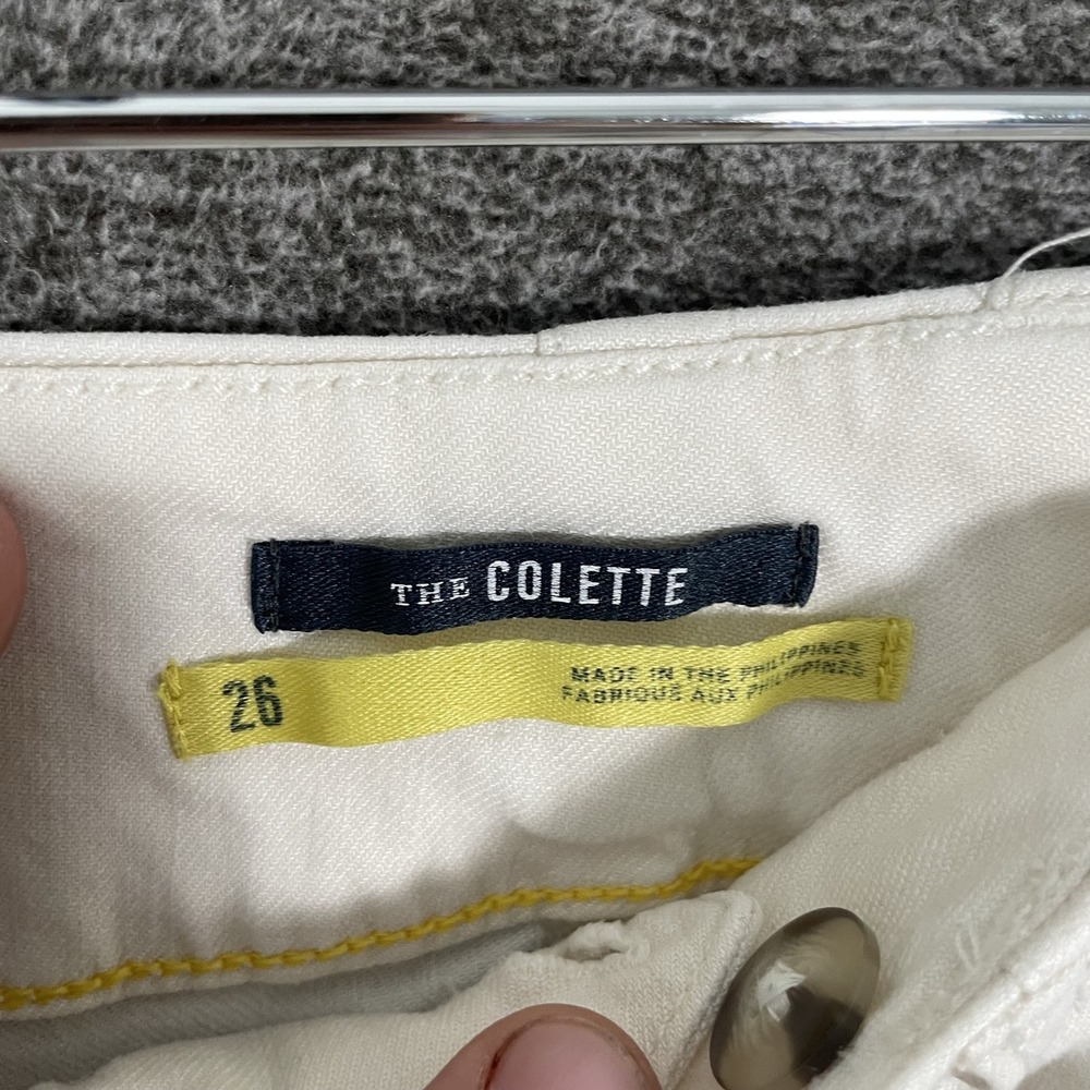 Maeve Anthropologie Pants Womens 26 White The Colette Wide Leg Cropped Linen - Picture 3 of 13